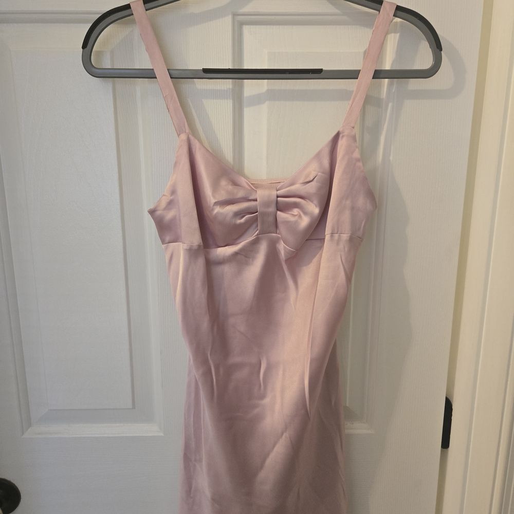 Victoria's Secret Light Pink Satin Dress